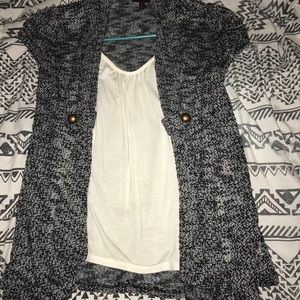 cardigan with top